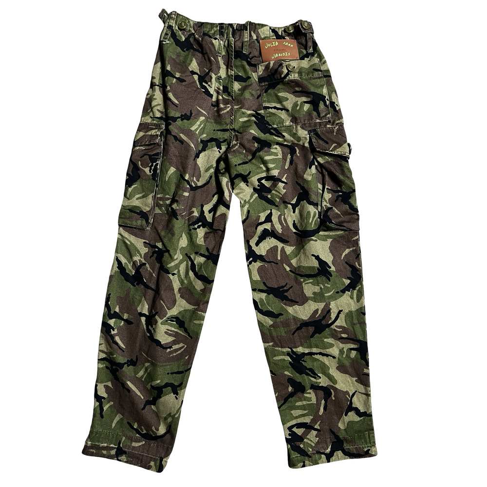 Frame Julia Sarr Jamois Pants Womens 26 Green Camo Cargo‎ Utility HRUTR772